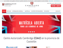 Tablet Screenshot of cambridgecastellon.com